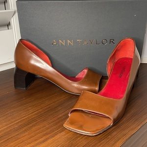 Ann Taylor square toe heels size 8.5